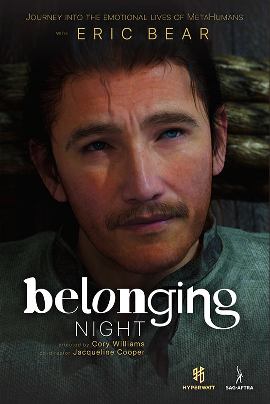 Belonging Night Episode Poster, featuring a close-up of the character Edmund. a sailor, looking into the distance.
