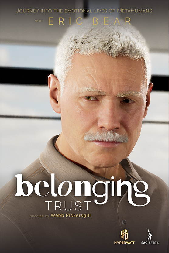 Belonging Trust Episode Poster, featuring a close-up of a stern man with a white hair and white mustache.