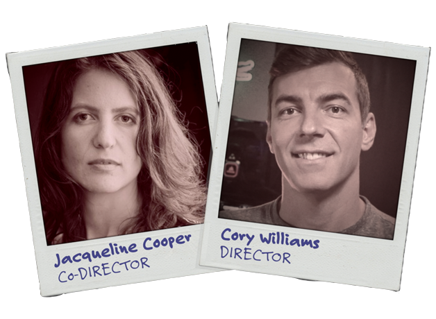 Portraits of director Cory Williams and co-director Jacqueline Cooper